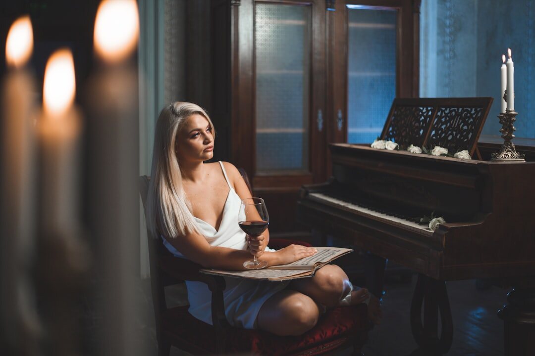 woman writing song lyrics
